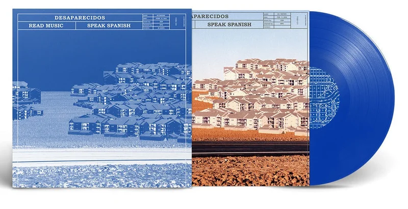 DESAPARECIDOS 'READ MUSIC/SPEAK SPANISH' LP - TRANSPARENT BLUE