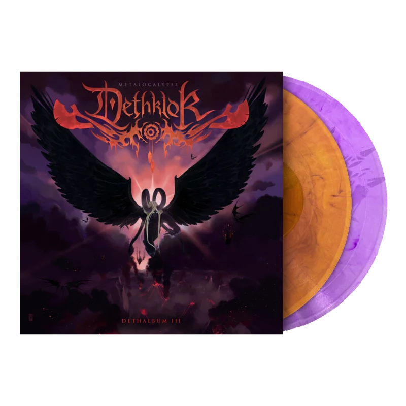 DETHKLOK DETHALBUM III 2LP - ORANGE/BLACK/PURPLE SMOKE
