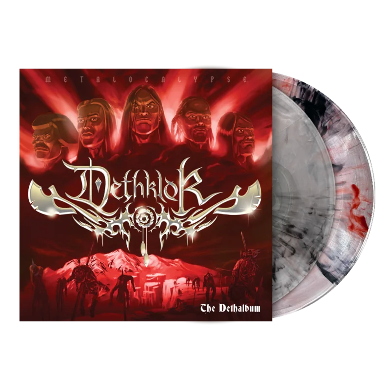 DETHKLOK THE DETHALBUM EXPANDED EDITION 2LP - CLEAR/RED/BLACK - CLEAR/SILVER/BLACK SMOKE