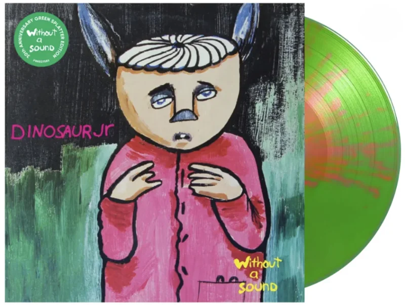 DINOSAUR JR. 'WITHOUT A SOUND' LP - LTD. - GREEN SPLATTER