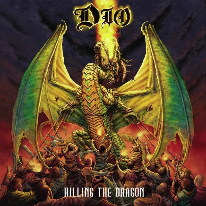 DIO 'KILLING THE DRAGON' LP - LTD. - RED/ORANGE/SWIRL