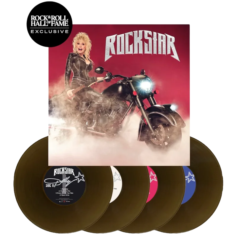 DOLLY PARTON - ROCKSTAR - CLEAR SMOKY COLOR - VINYL LP