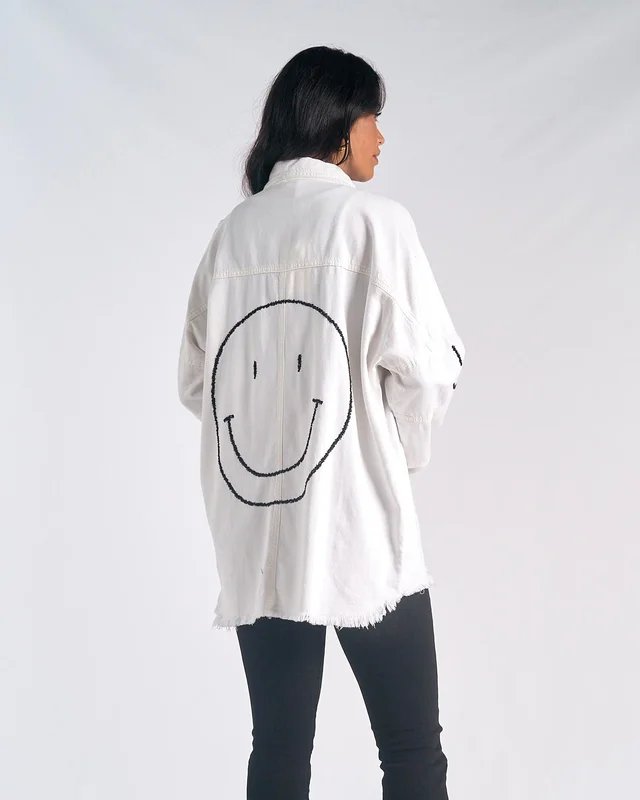 DOLLY SMILEY SHACKET BY ELAN White