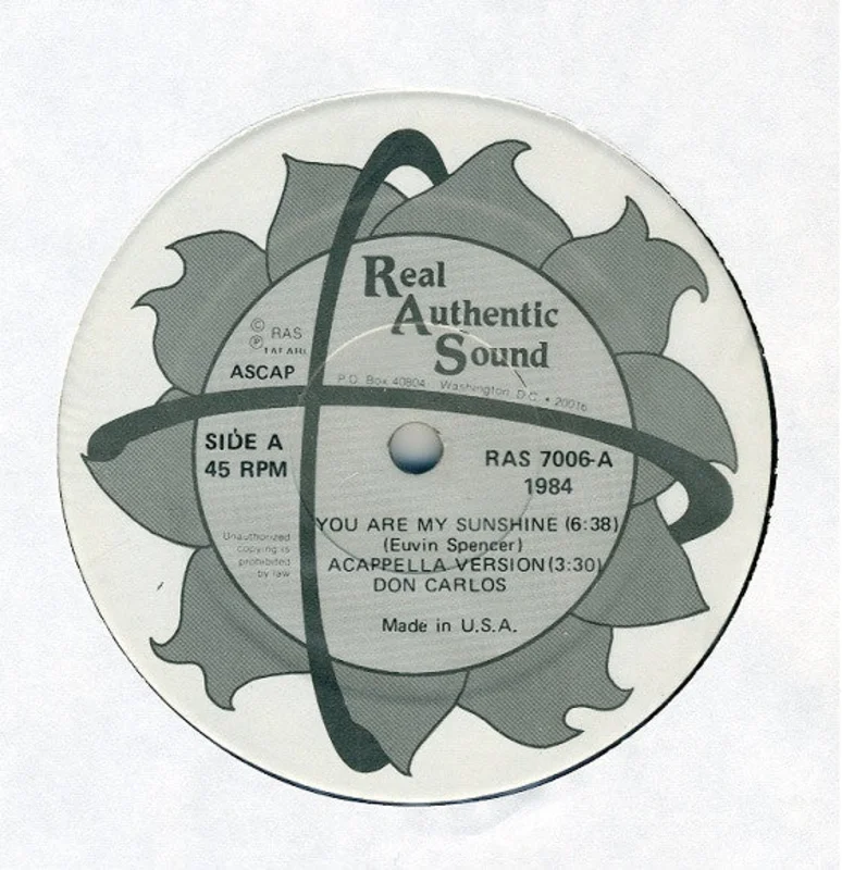 Don Carlos: You Are My Sunshine 12"