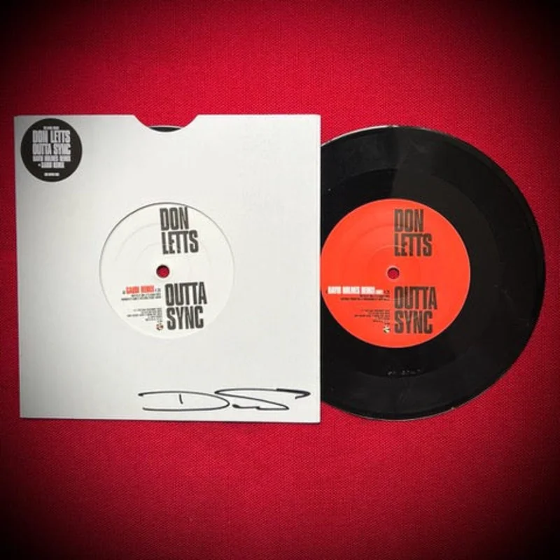 DON LETTS OUTTA SYNC Autographed 7" - LTD. 700 - BLACK