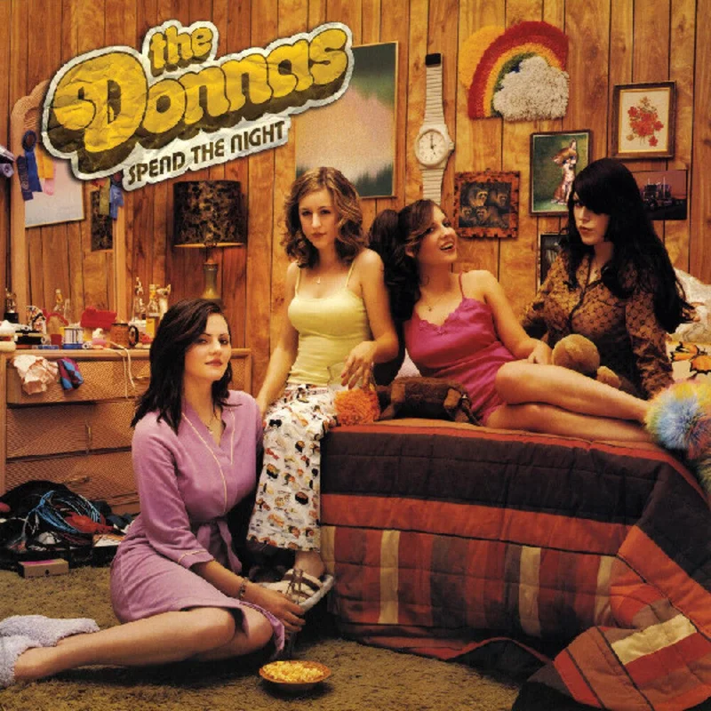 Donnas: Spend The Night 12" (canary and pink splatter vinyl)