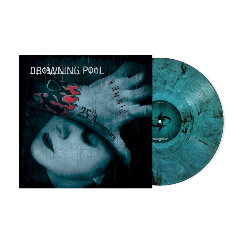 DROWNING POOL SINNER 25TH ANNIVERSARY LP (Sea Blue Smoke Vinyl)