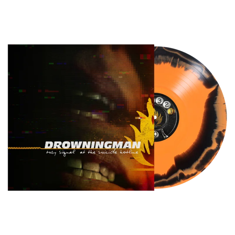 DROWNINGMAN 'BUSY SIGNAL AT THE SUICIDE HOTLINE SING FOR ME' LP - COLOR