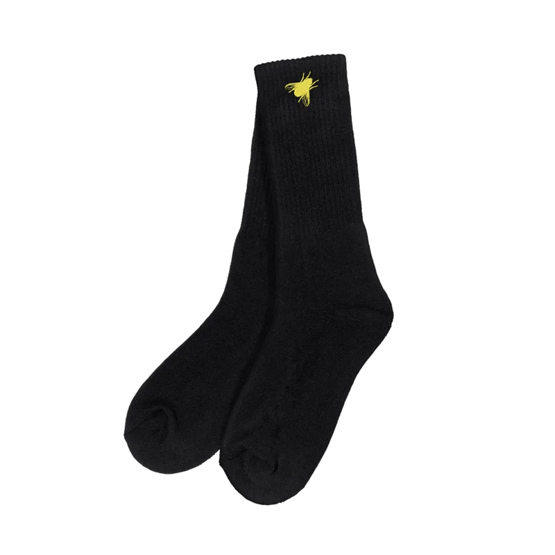 E3 AF Black Socks