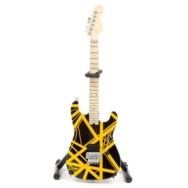 EDDIE VAN HALEN - BLACK & YELLOW - MINI GUITAR