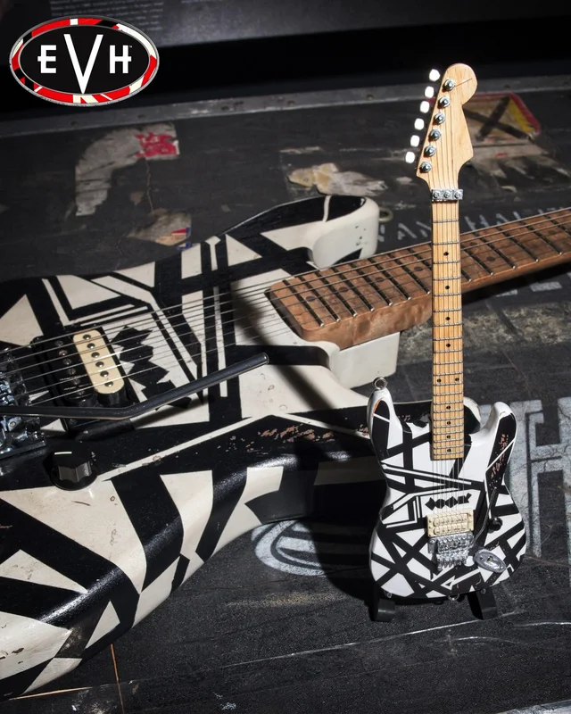 EDDIE VAN HALEN EVH SHAPES MINI GUITAR REPLICA COLLECTIBLE - OFFICIALLY LICENSED