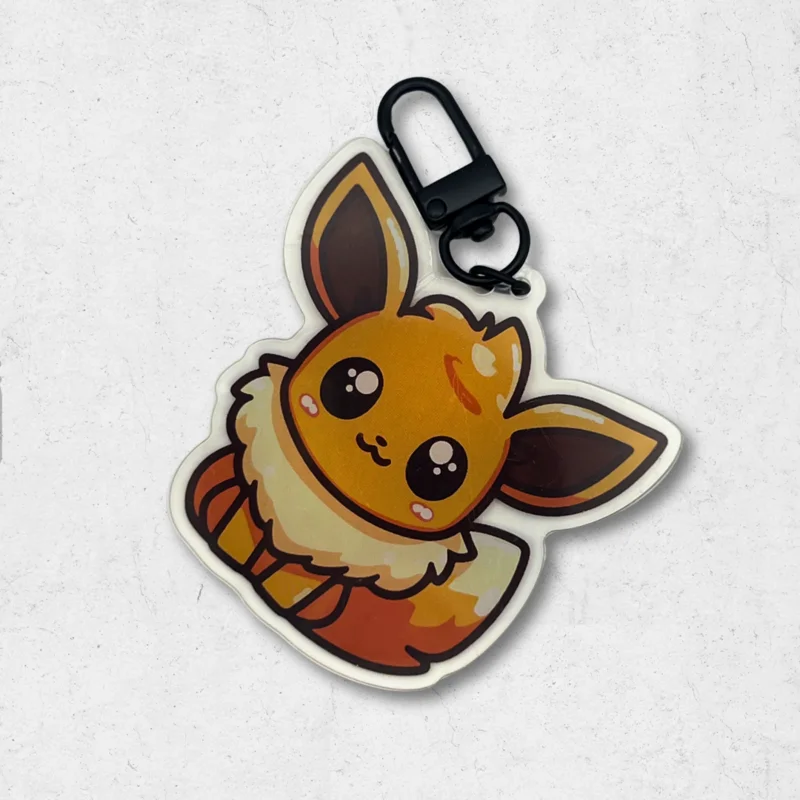 Eevee pokmon acrylic keychain