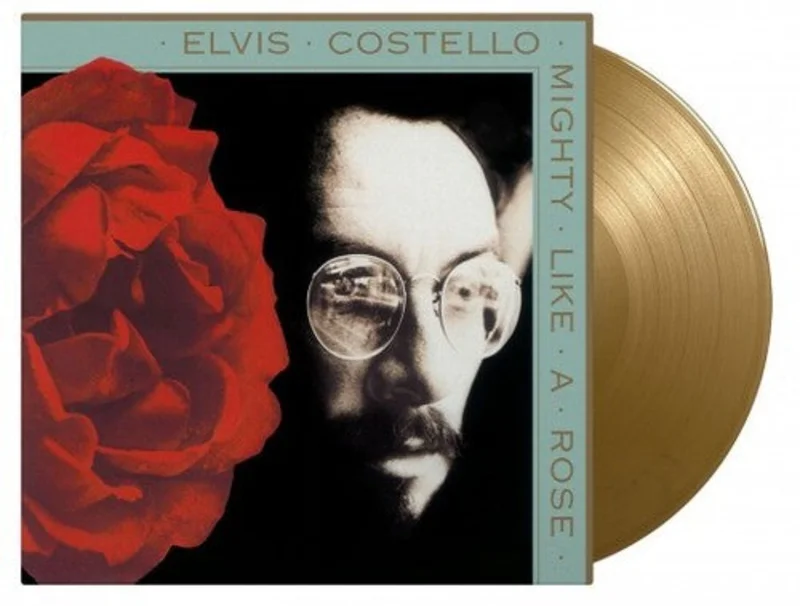 ELVIS COSTELLO 'MIGHTY LIKE A ROSE' LP - LTD. GOLD