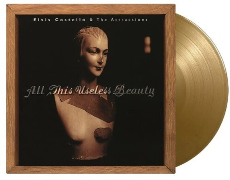 ELVIS COSTELLO & THE ATTRACTIONS 'ALL THIS USELESS BEAUTY' LP - LTD. - IMPORT - GOLD