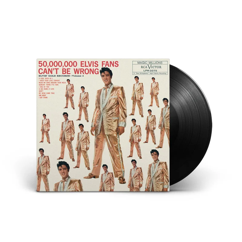 ELVIS PRESLEY - 50,000,000 ELVIS FANS CAN'T BE WRONG - ELVIS' GOLD RECORDS - VOL. 2 - VINYL LP