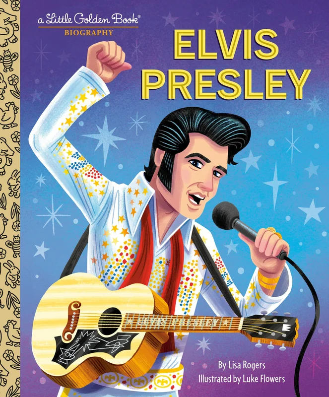 ELVIS PRESLEY - ELVIS PRESLEY: A LITTLE GOLDEN BOOK BIOGRAPHY - HARDCOVER - BOOK