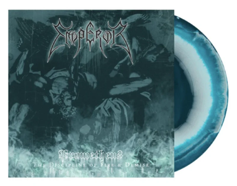 EMPEROR 'PROMETHEUS: THE DISCIPLINE OF FIRE & DEMISE' LP - HALF SPEED - BLACK/GREY/WHITE/BLUE SWIRL