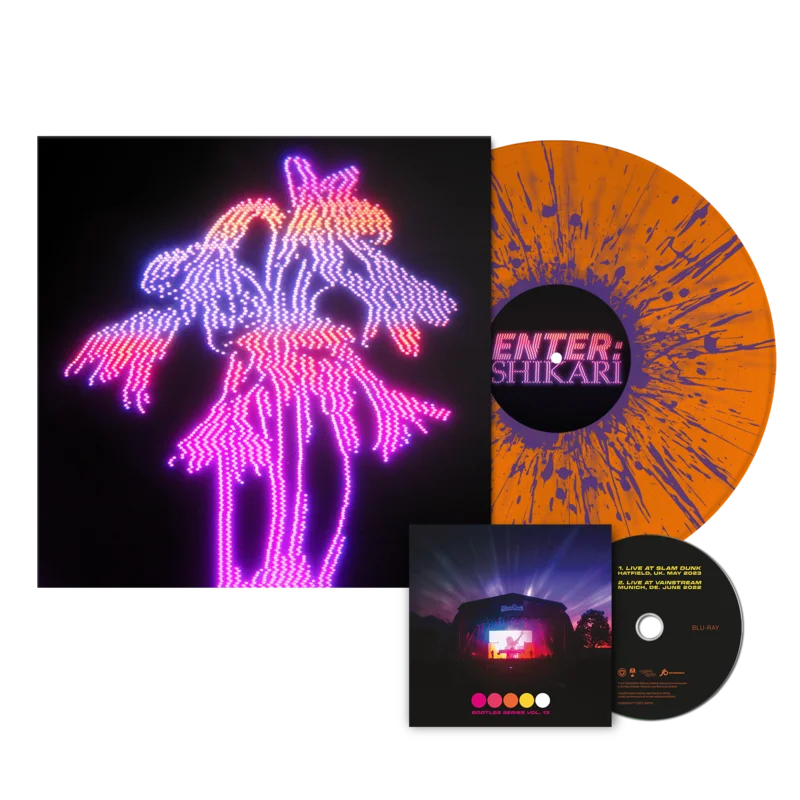 ENTER SHIKARI DANCING ON THE FRONTLINE LP + BLU-RAY LTD. 300 - ORANGE/PURPLE SPLATTER