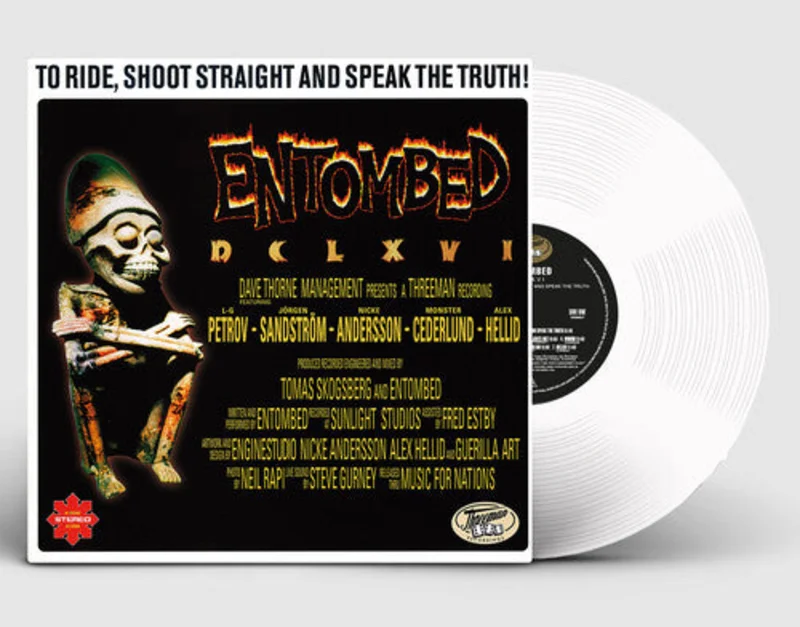 ENTOMBED 'TO RIDE, SHOOT & SPEAK THE TRUTH' LP - WHITE