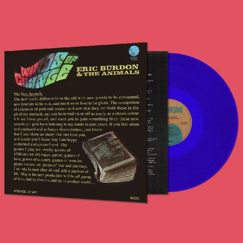 ERIC BURDON & THE ANIMALS 'WINDS OF CHANGE' LP - BLUE