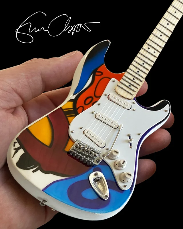 ERIC CLAPTON CRASH 2 TRIBUTE MINI GUITAR REPLICA - OFFICIALLY LICENSED FENDER