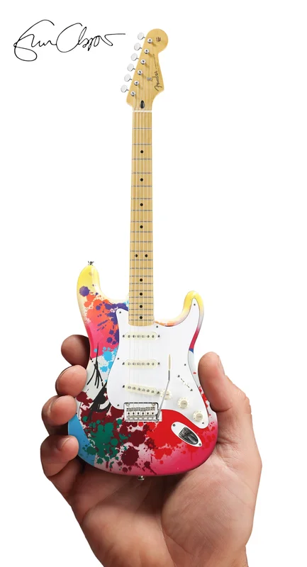 ERIC CLAPTON LIMITED-EDITION 2019 CROSSROADS GUITAR FESTIVAL CRASHOCASTER FENDER STRAT MINI GUITAR