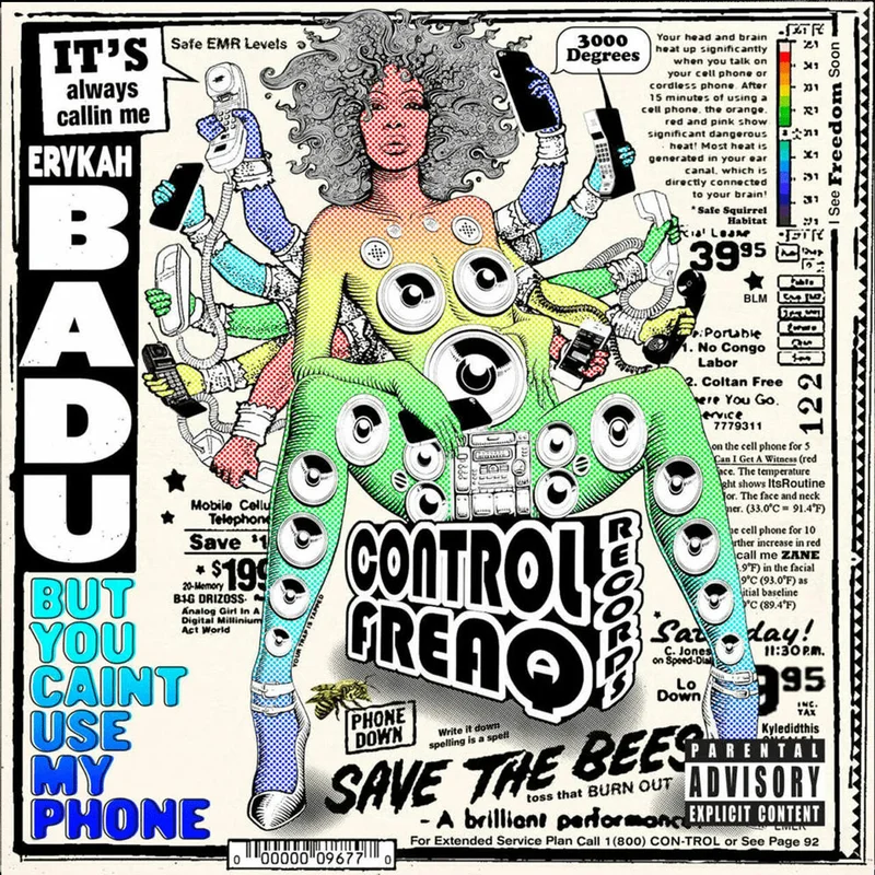 ERYKAH BADU 'BUT YOU CAINT USE MY PHONE' LP - PURPLE