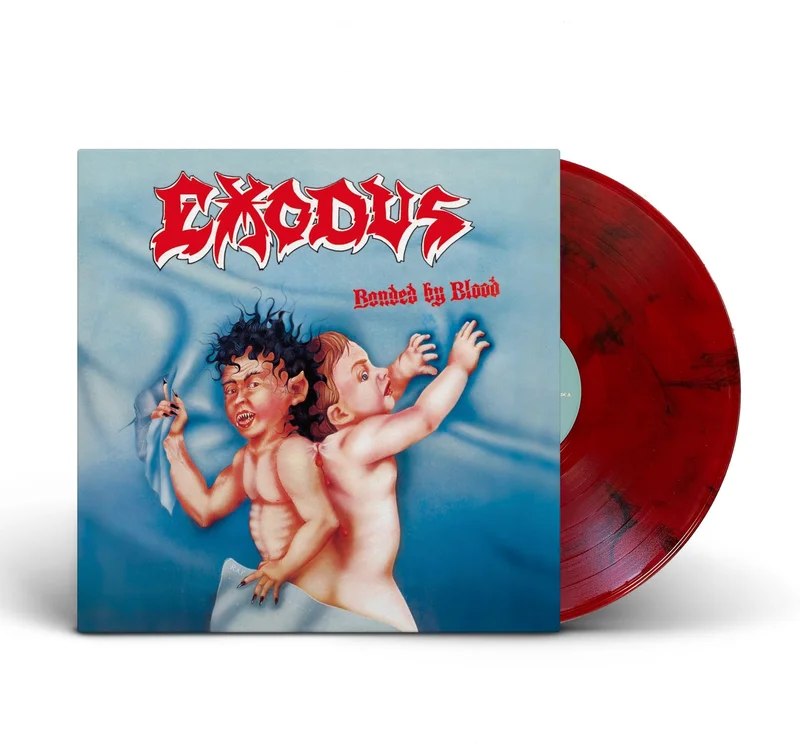 EXODUS 'BONDED BY BLOOD' LP - LTD. 150 - BLOOD RED/BLACK SWIRL