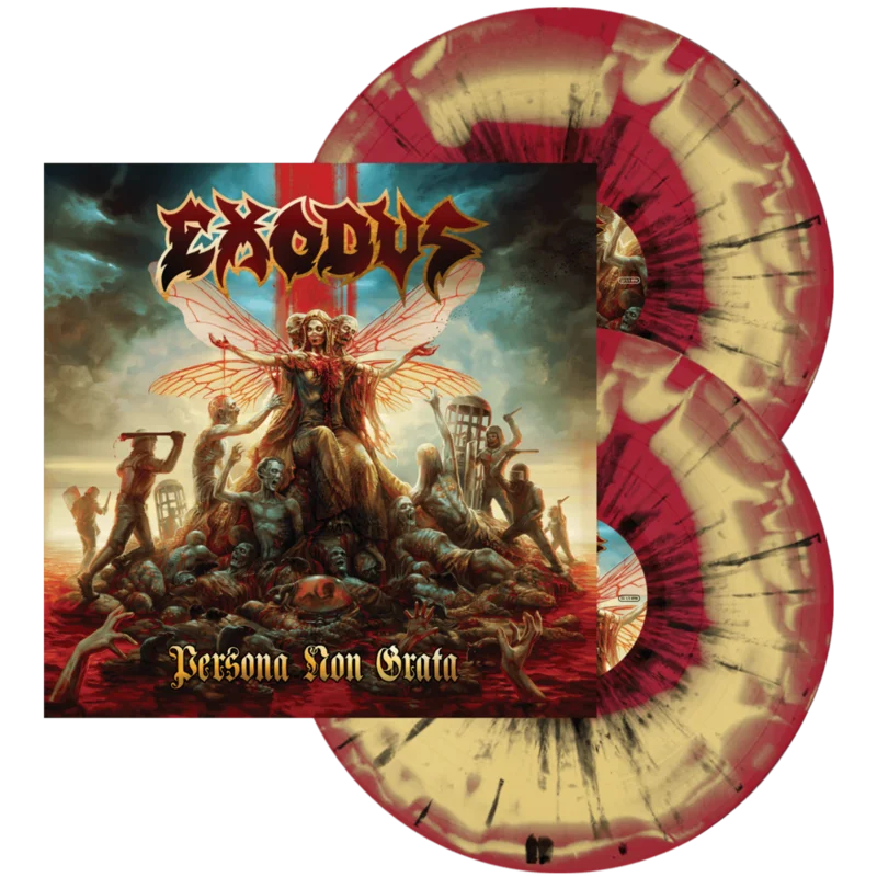 EXODUS 'PERSONA NON GRATA' 2LP - RED MUSTARD SWIRL/BLACK SPLATTER
