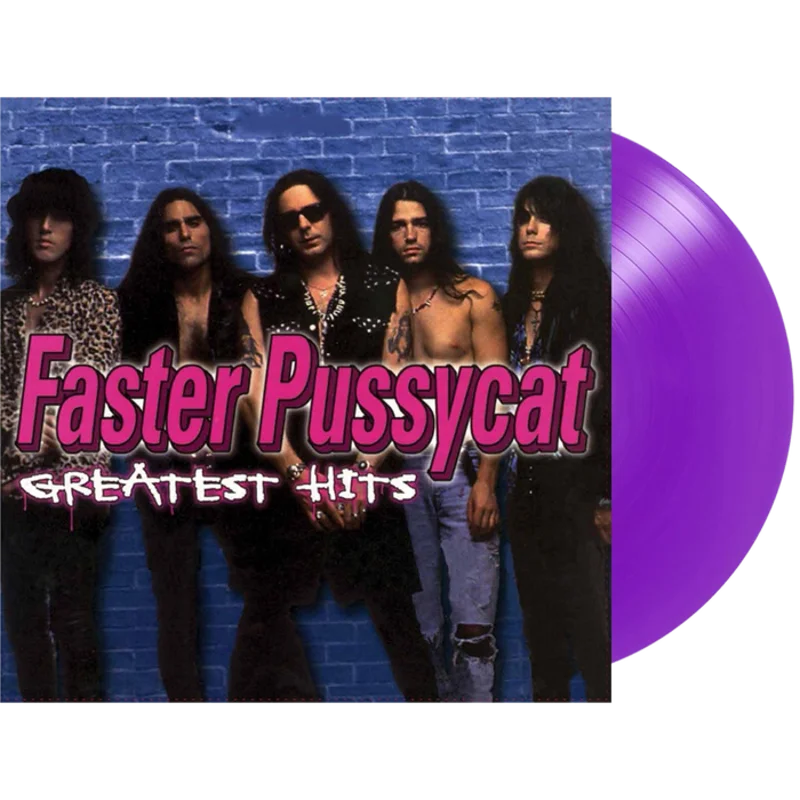 FASTER PUSSYCAT 'GREATEST HITS' ANNIVERSARY EDITION LP - PURPLE