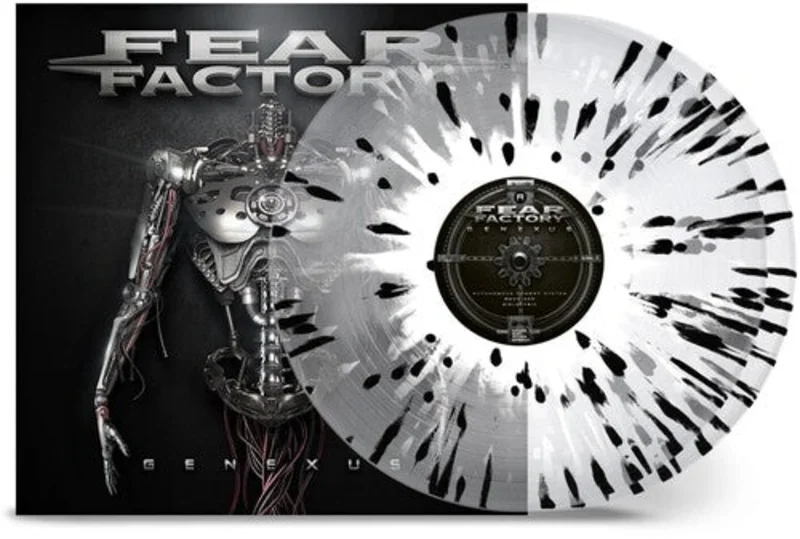 FEAR FACTORY 'GENEXUS' 2LP CRYSTAL CLEAR/BLACK/WHITE