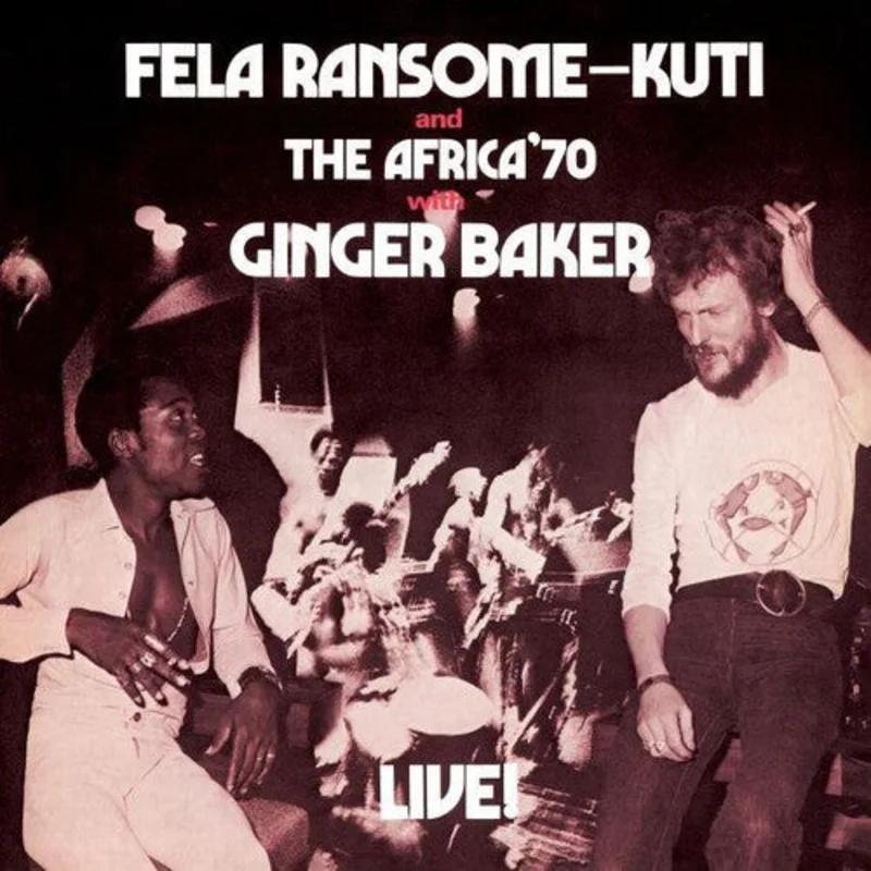 FELA RANSOME-KUTI AND THE AFRICA '70 WITH GINGER BAKER - LIVE!  - 2 LP - RED COLOR - VINYL LP