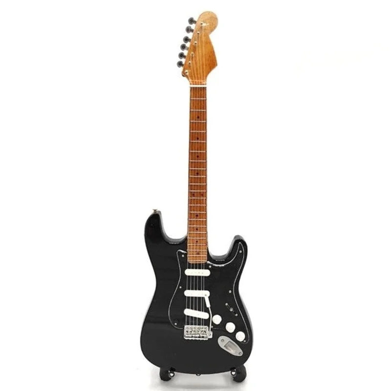 FENDER - STRAT BLACK FINISH & BLACK PICKGUARD - MINI GUITAR