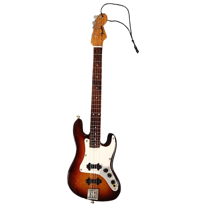 FENDER - SUNBURST JAZZ BASS - 6" MINI GUITAR ORNAMENT