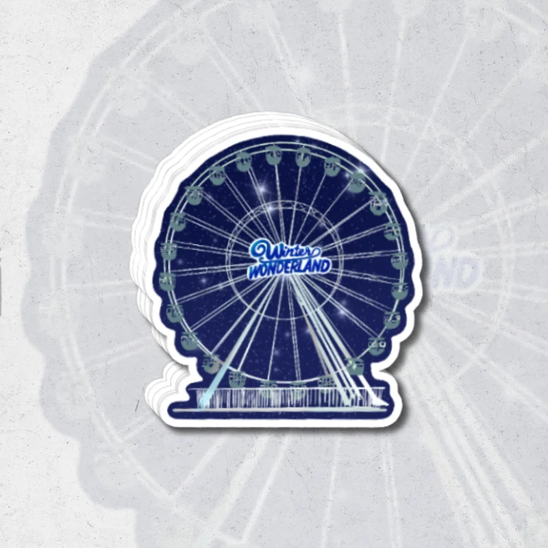 Ferris wheel (winter wonderland collection) sk exclusive  - glossy vinyl sticker