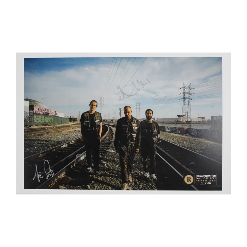 FEVER 333 X REVOLVER X INKCARCERATION - SIGNED FESTIVAL POSTER