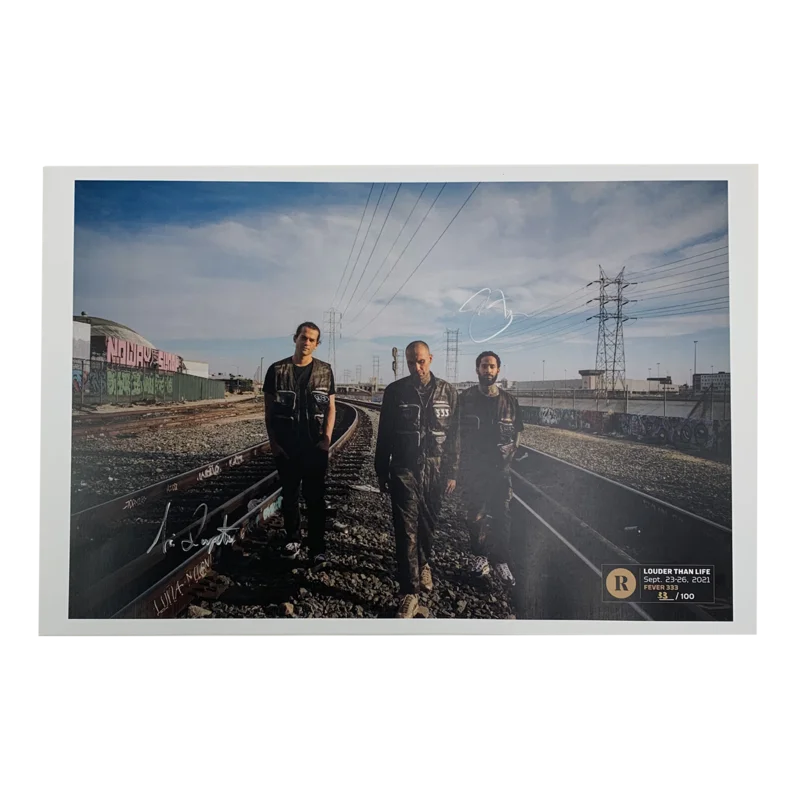 FEVER 333 X REVOLVER X LOUDER THAN LIFE - SIGNED FESTIVAL POSTER