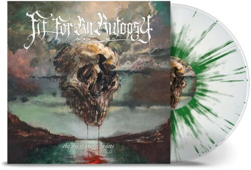 FIT FOR AN AUTOPSY 'SEA OF TRAGIC BEASTS' LP - WHITE/GREEN SPLATTER