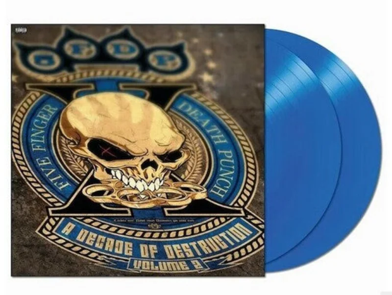 FIVE FINGER DEATH PUNCH 'A DECADE OF DESTRUCTION, VOL 2' LP - COBALT BLUE