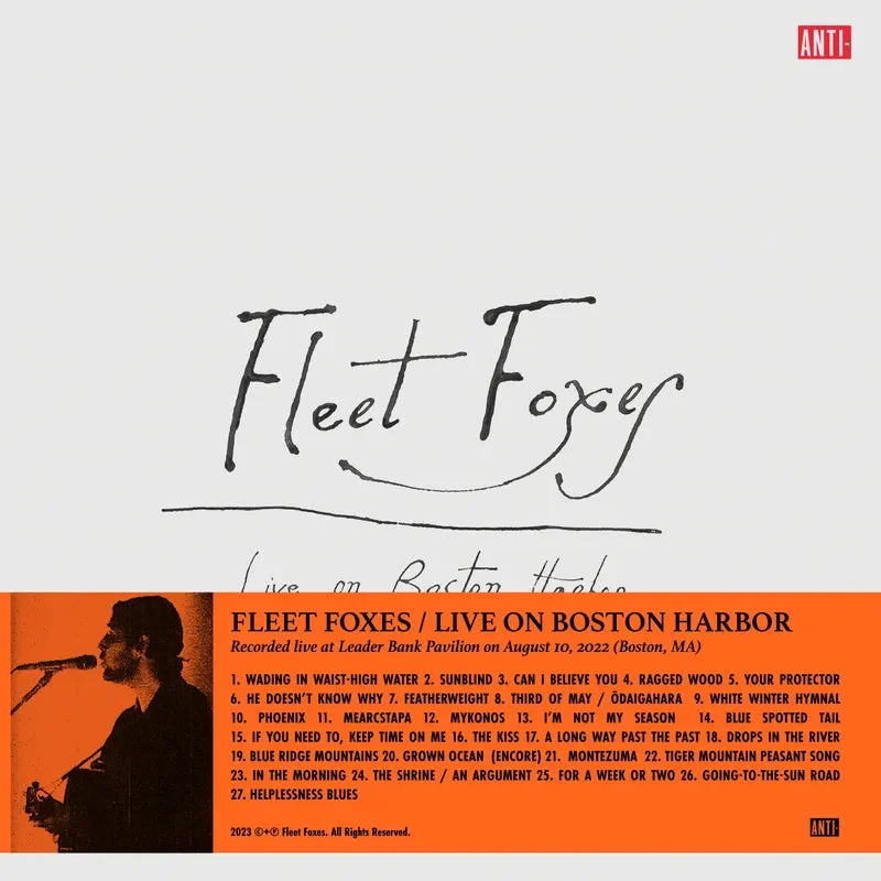 Fleet Foxes: Live On Boston Harbor 12" (RSD 2024)