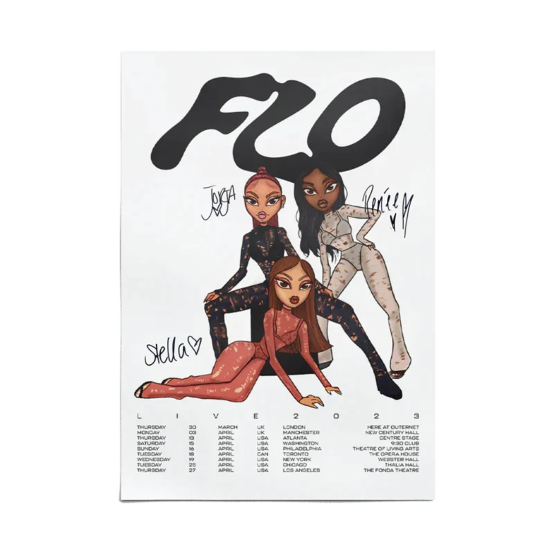 FLO Fan Art Tour-Date Poster [Special Signed Edition]