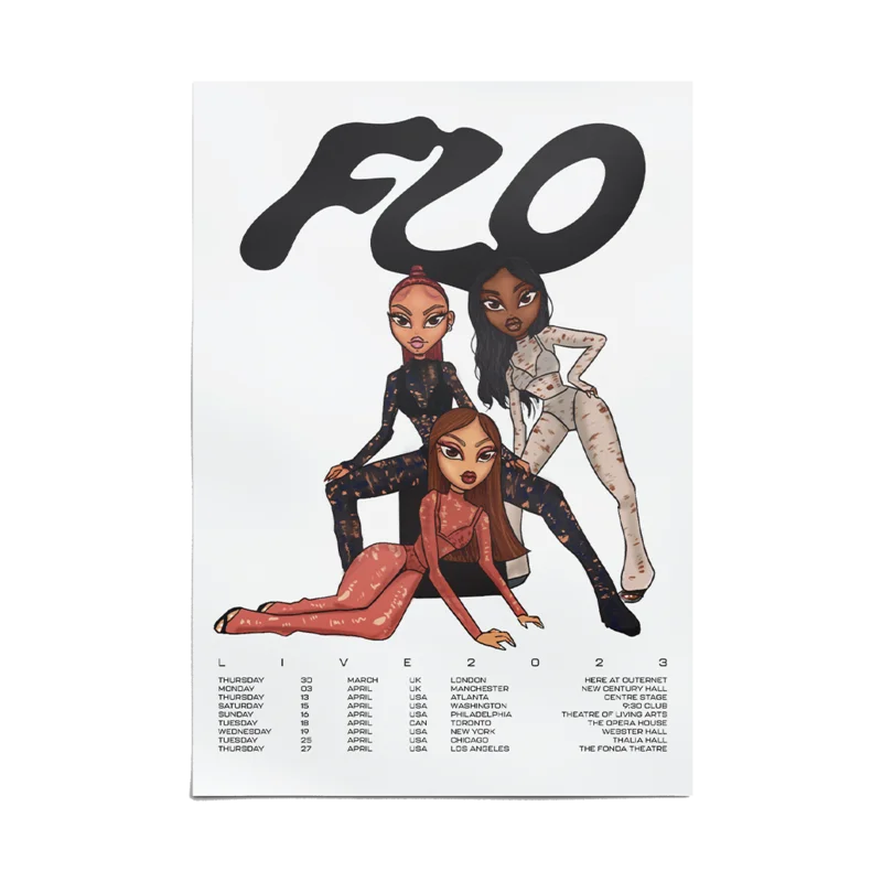 FLO Fan Art Tour-Date Poster