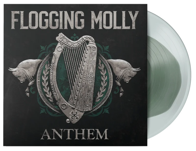 FLOGGING MOLLY ANTHEM LP - LTD. 300 - OLIVE/CLEAR