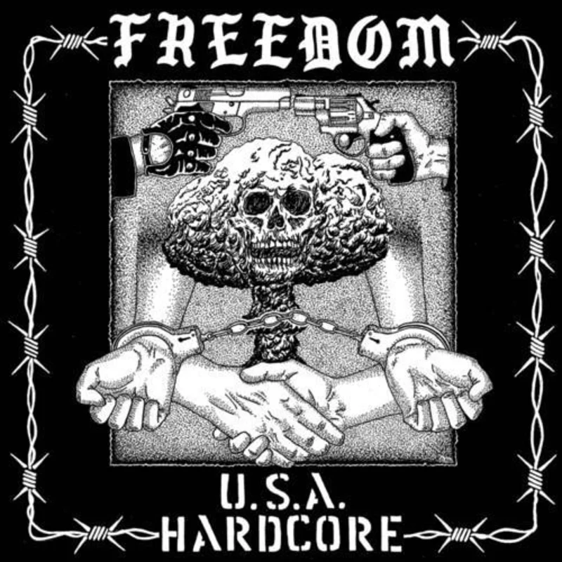 FREEDOM 'U.S.A. HARDCORE' LP - GREEN MARBLE