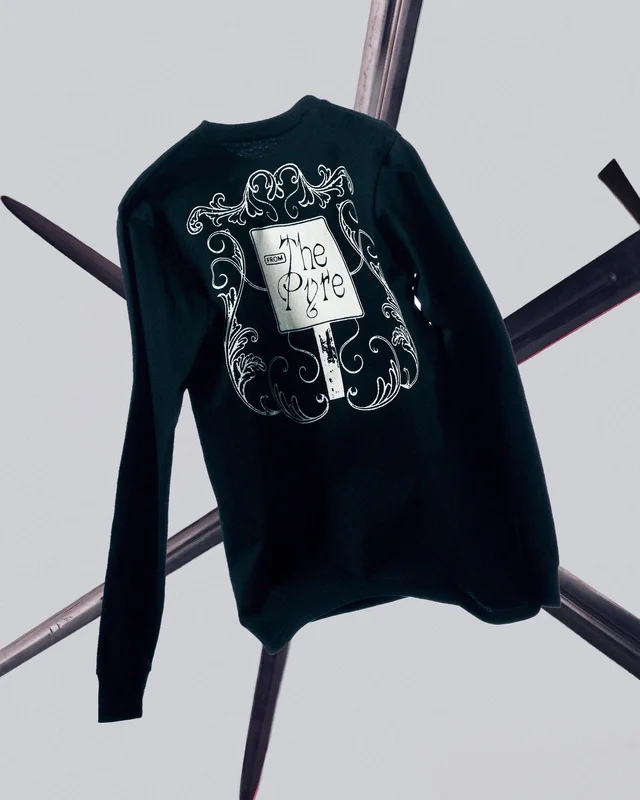 From The Pyre Black Long Sleeve T-Shirt