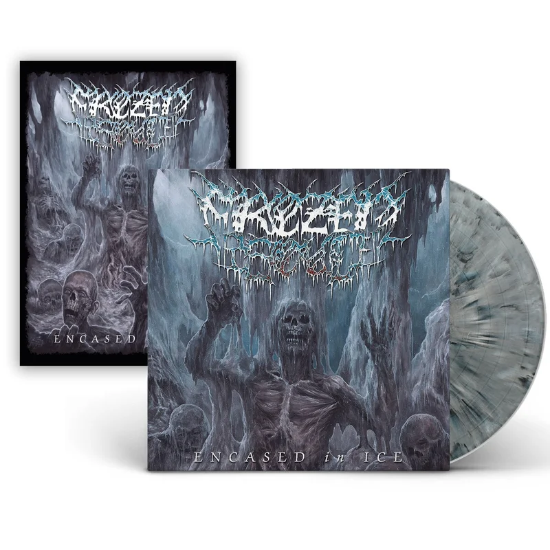 FROZEN SOUL 'ENCASED IN ICE' LP - LTD. 300 - GREY MARBLE