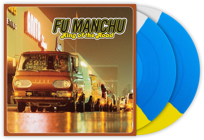 FU MANCHU KING OF THE ROAD 2LP - LTD. 250 - WHITE/YELLOW/TRANSPARENT BLUE