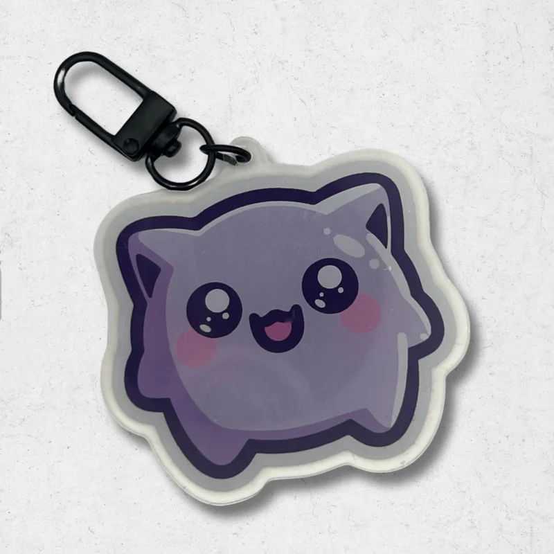 Gengar pokmon acrylic keychain