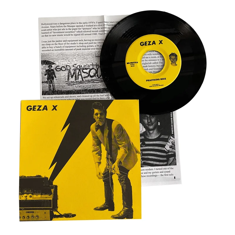 Geza X: Practicing Mice/Me No Wanna Be 7"