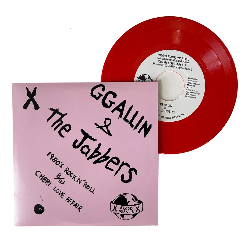 GG Allin: 1980's Rock 'N' Roll 7" (Orange Vinyl/Pink Jacket)